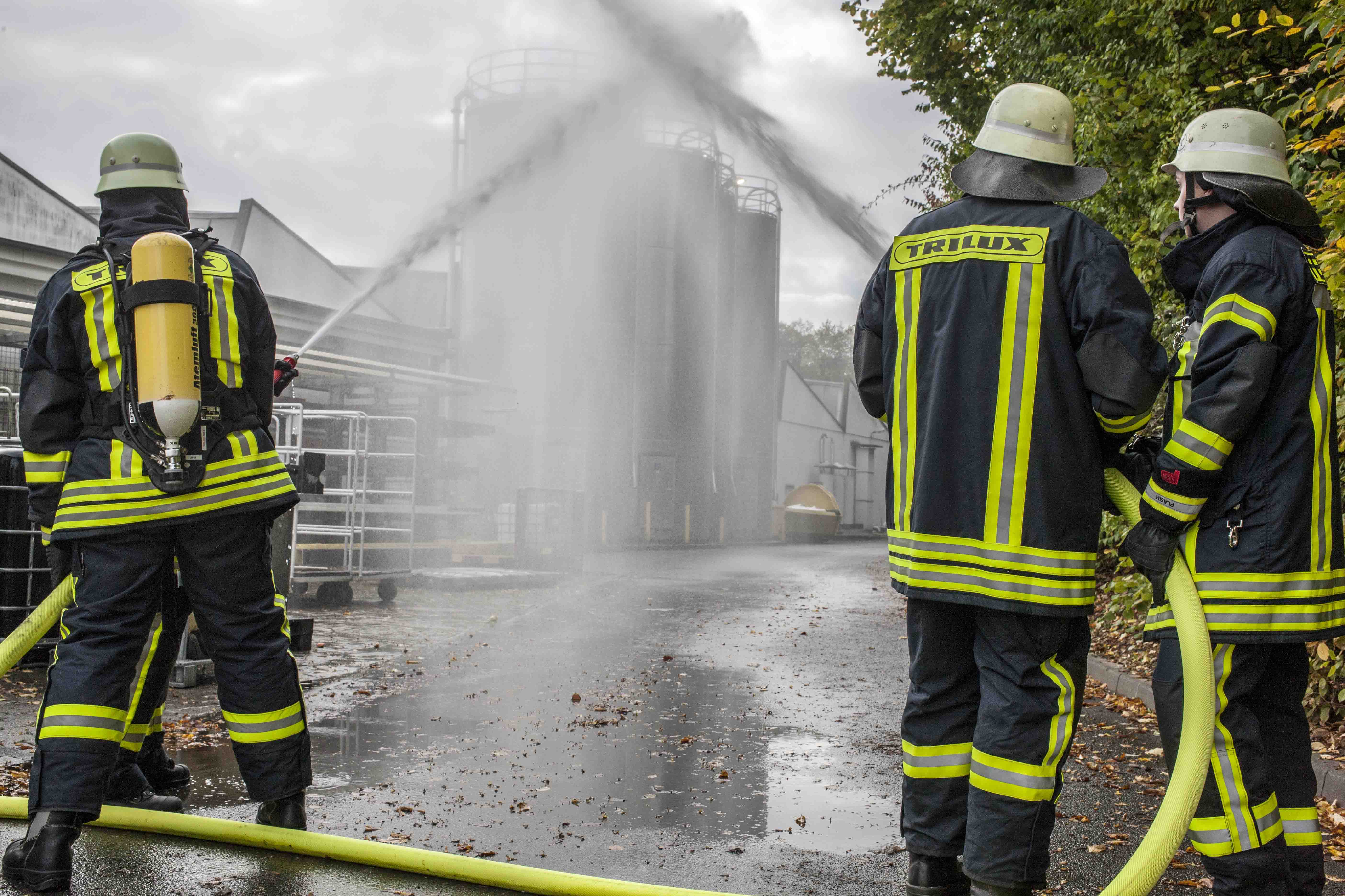 Feuerwehrübung Gruppe TRILUX
