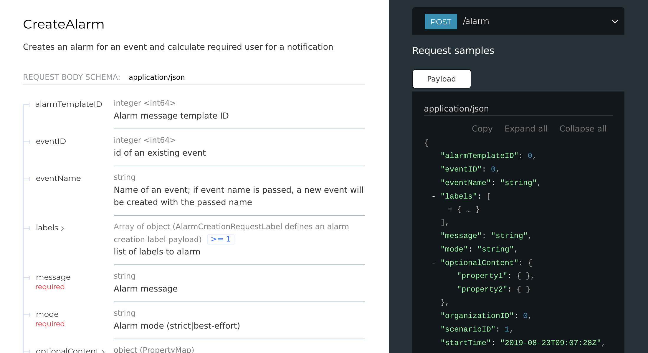 GroupAlarm - API Dokumentation