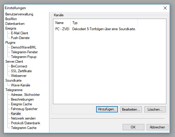 Anlegen der 5 Tonfolge in BosMon