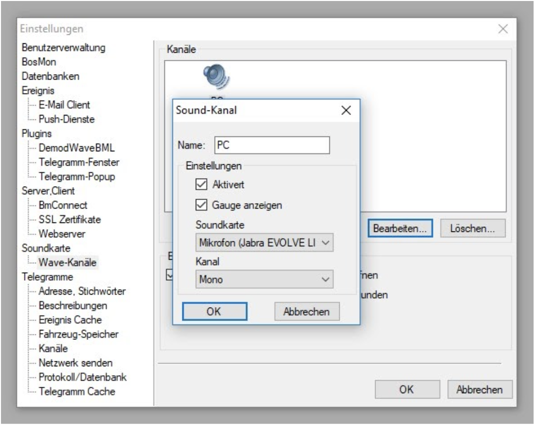 Eingabe Soundkanal BosMon