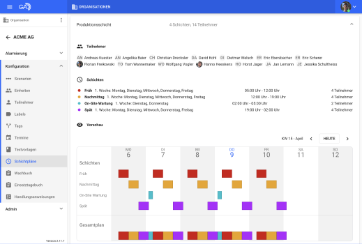 Bild GroupAlarm - Dienstplan erstellen: Digital & schnell